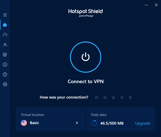 hotspot shield connection